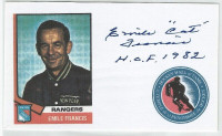 EMILE FRANCIS Autograph Index Card HL Hockey Player Signature