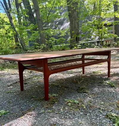 Teak Danish Vintage Mid Century Modern Coffee Table , View more