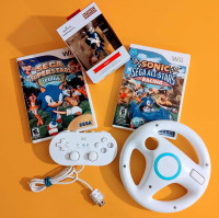 Wii [SEGA Pack] Sonic Games + Classic controller + Wheel