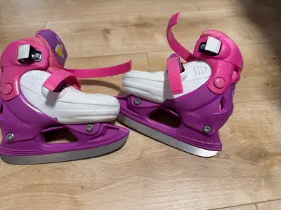 Girls Disney Princess Pink and White Adjustable Ice Skates, View more