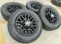 F12. 2022-2024 Ford F250 F350 OEM black wheels and tires