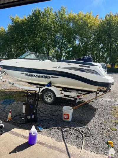 Selling my used 2004 Seadoo Utopia 205, a versatile boat perfect for watersports and family fun. It'...