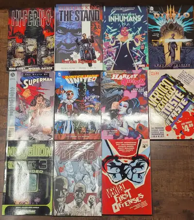 The following are available: Inferno Stephen King The Stand The Uncanny Inhumans - Vol 4 Diablo: Swo...