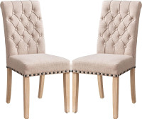 Fabric Dining Chairs Set of 2