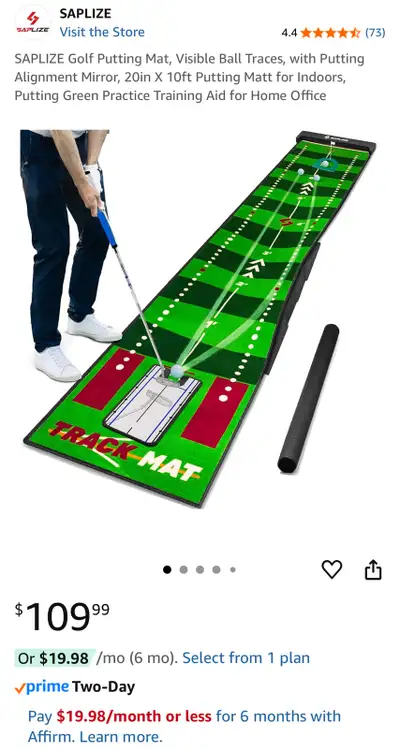 Saplize golf putting green like new condition, View more