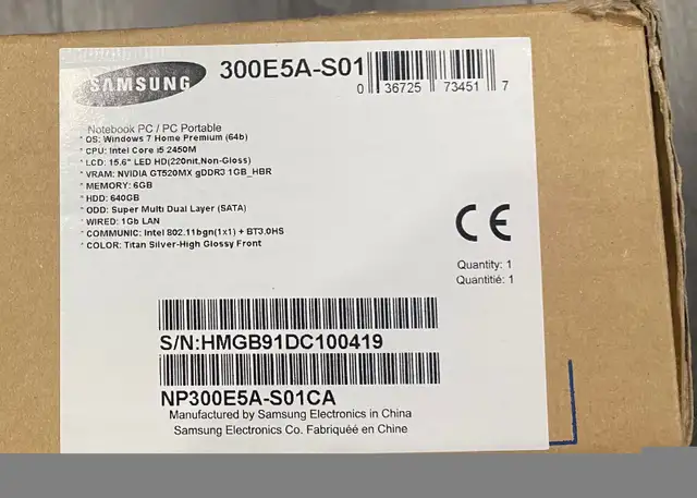 Samsung 300E5A Notebook I5-2430M, 8GB Windows 11 in Laptops in Oakville / Halton Region - Image 4