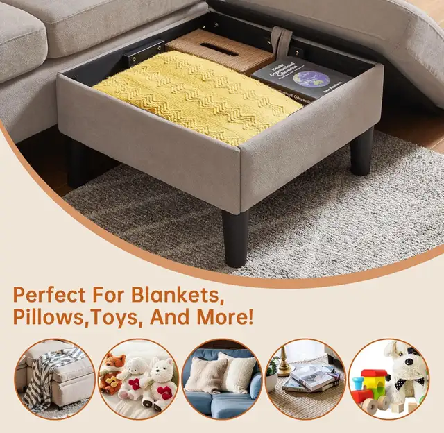 Couch and ottoman with storage in Couches & Futons in Charlottetown - Image 3