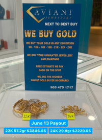 Markham’s Highest Payout For Your GOLD!