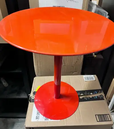 Round retro side table, View more