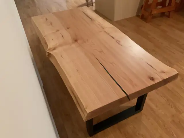 Beautiful Double Live Edge Maple Coffee Table - NEW64258381337346124