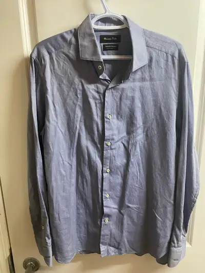 Massimo Dutti Men’s Dress shirt Size 17 US W- 21.5” L-29” , View more