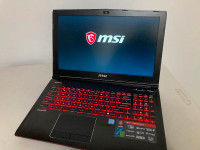 MSI Gaming Laptop Core i7, 16GB Ram, SSD, Win 10