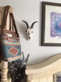 Faux Goat Skull decorated