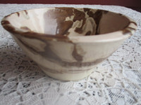 Vintage Abstract Design Pottery Bowl--by Sandy