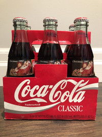 Full case of Coca-Cola Christmas 1997 Bottles