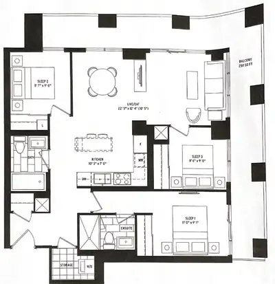Available July 1st, 2025 3 bed/2 bath upscale apartment for lease Floor to ceiling windows in all ro...