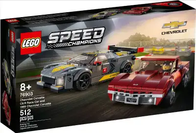 LEGO 76903 Chevrolet Corvette C8.R Race Car and 1969 Chevrolet Corvette Brand New in Factory Sealed...