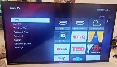 Used 40-inch Sanyo Roku Smart TV , View more