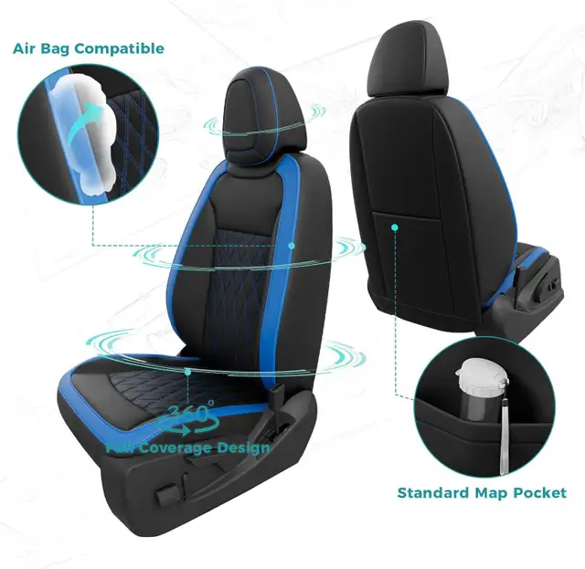 NEW Full Seat Covers Chevy Colorado 2015-22 Crew Cab Z71 LT ZR2 in Chairs & Recliners in Mississauga / Peel Region - Image 7