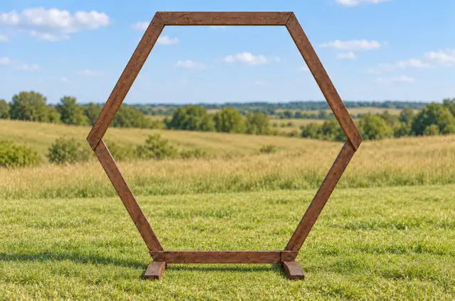 Hexagon Wedding Arch605944073191444482