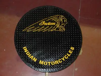 Hand made motorcycle table. 420lbs. Combine chain around the perimeter. On wheels. Brand new. $1,200...