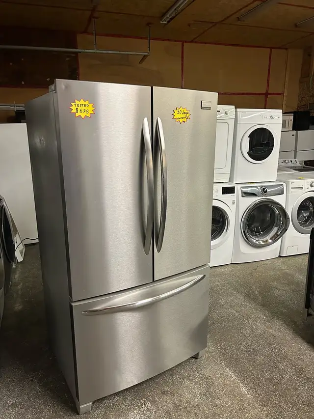 Frigidaire French Door Refrigerator works great-30 days warranty in Refrigerators in Kitchener / Waterloo - Image 4