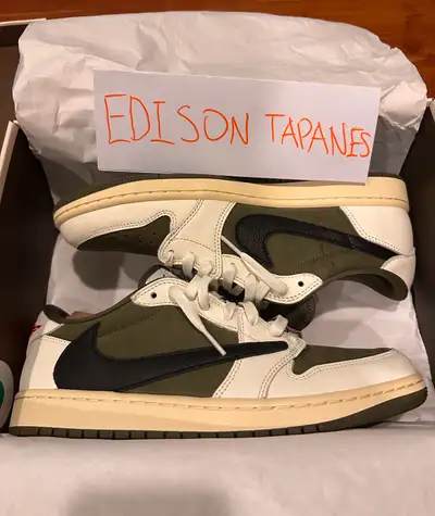 Travis Scott x Air Jordan 1 Low Medium Olive 10 US, View more