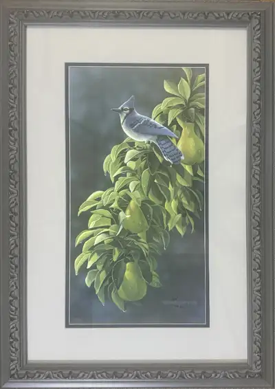 Derek Wicks Summer Blue Blue Jay Wildlife Art Signed numbered, View more