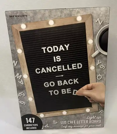 Light up LED Letter Board ( 9 x 12.5 inches), View more