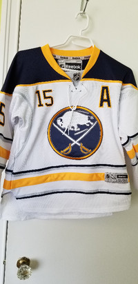 Buffalo Sabres Jack Eichel Reebok Jersey White #15 Small Youth XL Hockey NHL