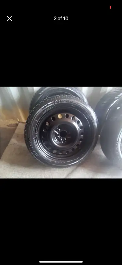 Set of 4 winter tires with rims (225 50 17) Pattern (5×114.3) HONDA ACCORD