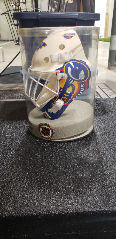 Autographed Grant Fuhr Miniature Mask. in Arts & Collectibles in St. Albert - Image 2