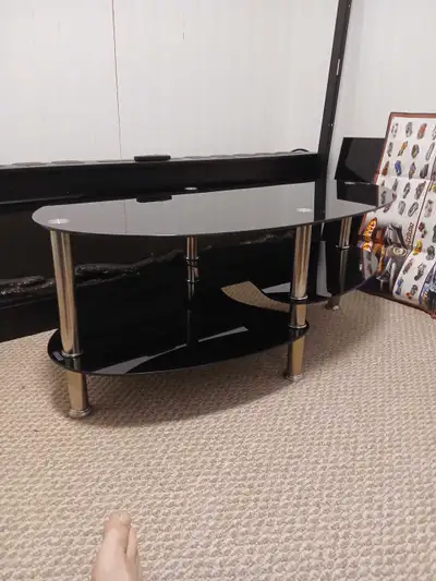 classy black glass coffee Table, View more
