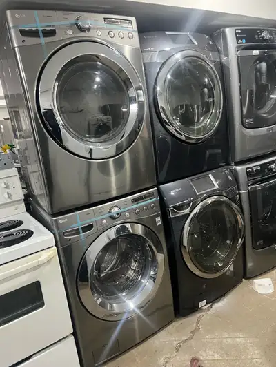 lg front load washer electric dryer set can stack , View more