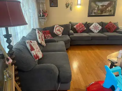 3 piece used sofa set, View more