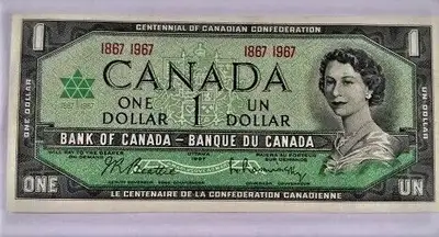 "1867-1967" Centennial Canada One Dollar Bank Notes Gem Unc, View more