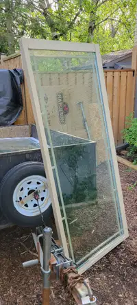 2 Glass Patio Door Panels