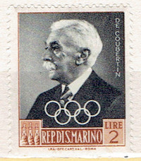 SAN MARINO. Timbre seul MINT Olympique à ROME.