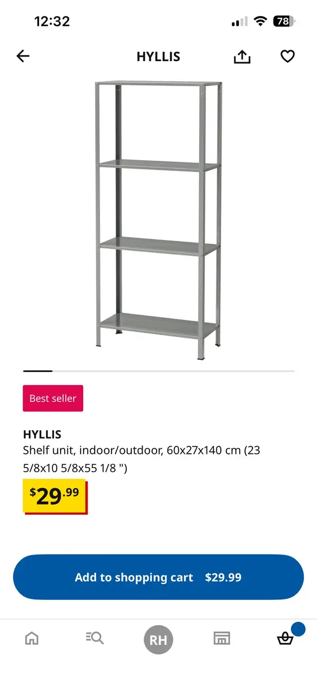 IKEA HYLLIS Metal Shelving Units  in Bookcases & Shelving Units in Ottawa - Image 4