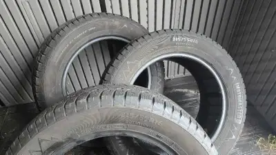 3 Motomaster Winter Edge winter tires 215/55/16 Good tread remaining