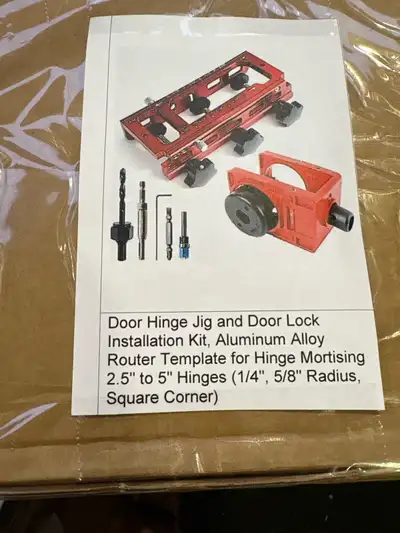 Door Hinge Jig and Door Lock Installation Kit, View more