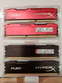 4 x 4 GO barres mémoire DDR3 HyperX