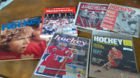 8 Hockey Related Older Magazines/Books
