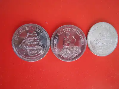 Canada City Token&Coin - 3 Victoria, 2 Abbotsford, & A Winnipeg$, View more