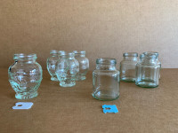 Assorted Glass bottles/containers/jars