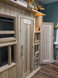 Sauna Cedar Windows and Cedar Doors by Morrison