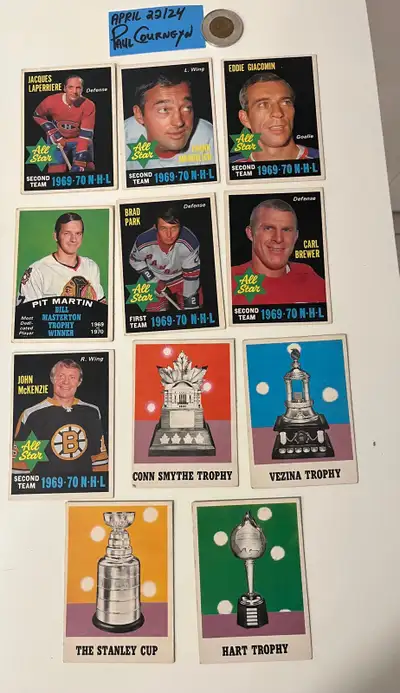 OPC 1970-72 Hockey Cards (11) Canadian Shipping Included, View more