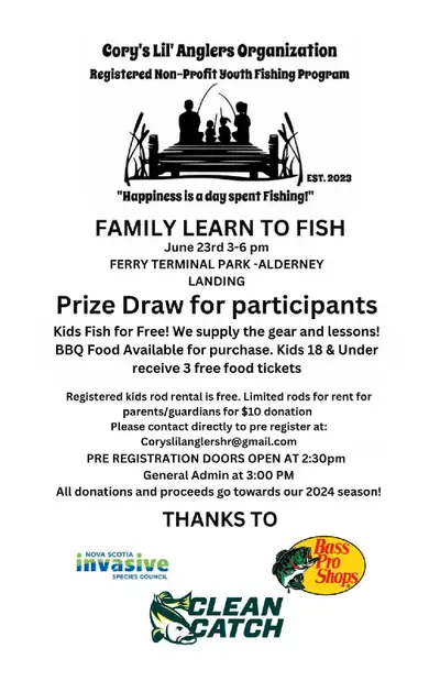 Come out for a fun day at alderney gate . Bbq, fishing and prizes. No license required and kids can...