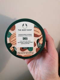 Brand New+ full size the body shop Shea Body Scrub