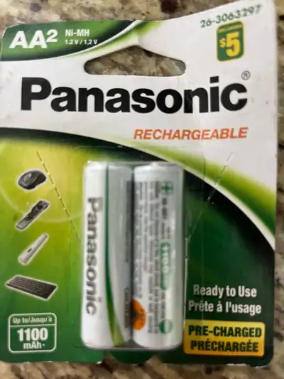 Panasonic AA Rechargeable Batteries, View more